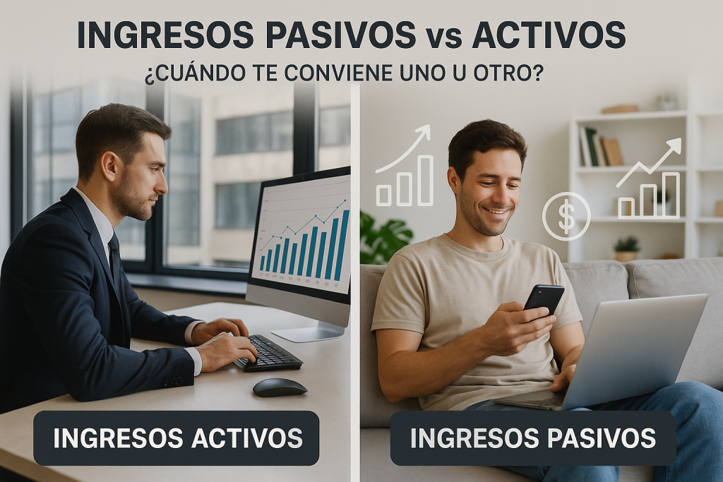 Ingresos Pasivos vs Activos: Cuándo Te Conviene Uno u Otro